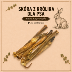 Skóra z królika 80g – Naturalny gryzak dla psa