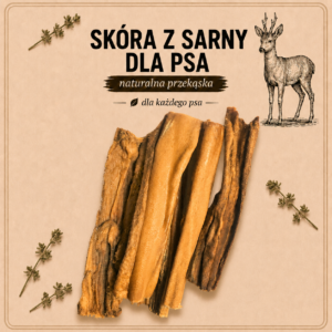 Skóra z sarny 80g - Naturalny gryzak dla psa