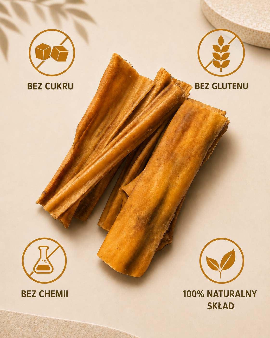 Skóra z kozy 80g - Naturalny gryzak dla psa - obrazek 2