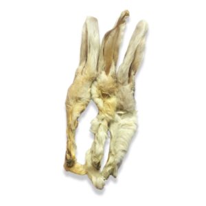 GUSTO PETS Uszy Królicze z Futrem dla Psów – 3 Sztuki, Naturalna Przekąska, Bez Zbóż, Gryzak do Żucia, Zdrowy Przysmak dla Psów, Wspiera Higienę Jamy Ustnej