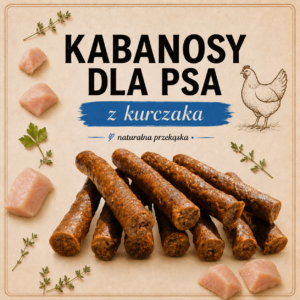 Kabanosy dla psów z kurczaka 200g
