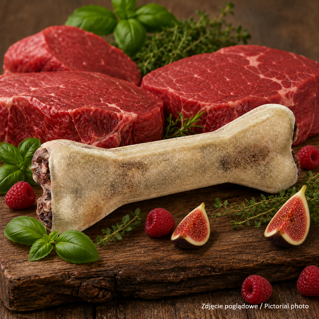 Kość z dodatkiem penisa wołowego 12 cm 55g - 100% naturalna kość do żucia - obrazek 4