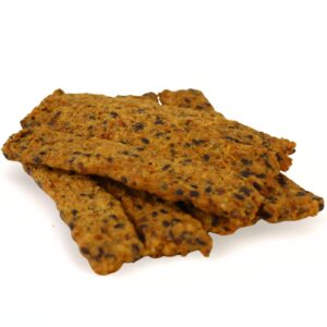 Paski Mięsne z Kurczaka z ryżem i siemieniem lnianym, Naturalne Przysmaki, Nagroda i Przekąska dla Psów, Smaczna Karma Uzupełniająca 100g