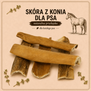Skóra z konia 80g - Naturalny gryzak dla psa