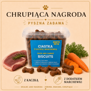 Ciastka z kaczką i marchewką 450g