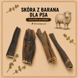 Skóra z barana 80g - Naturalny gryzak dla psa