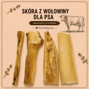 Skóra z wołowiny 80g - Naturalny gryzak dla psa