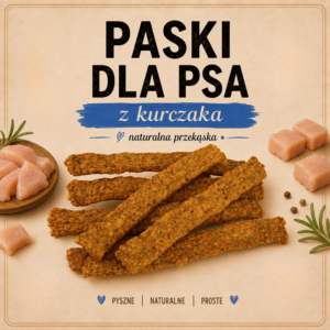 Paski mięsne z kurczaka 100g